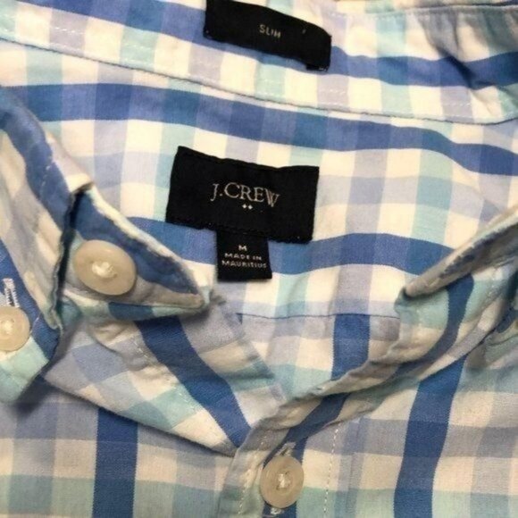 J Crew Casual Button Down Medium Slim Spring Color - Picture 2 of 5